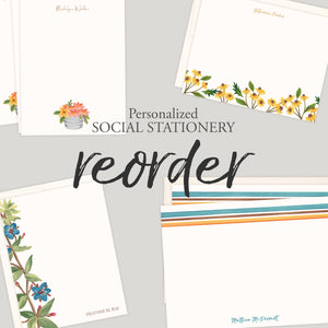 Personalized Flat Notes | Reorder
