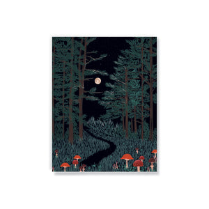 Denik Medium LayFlat | Moonrise Forest