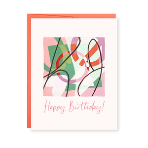 Happy Birthday | Abstract Card by Ellena Day
