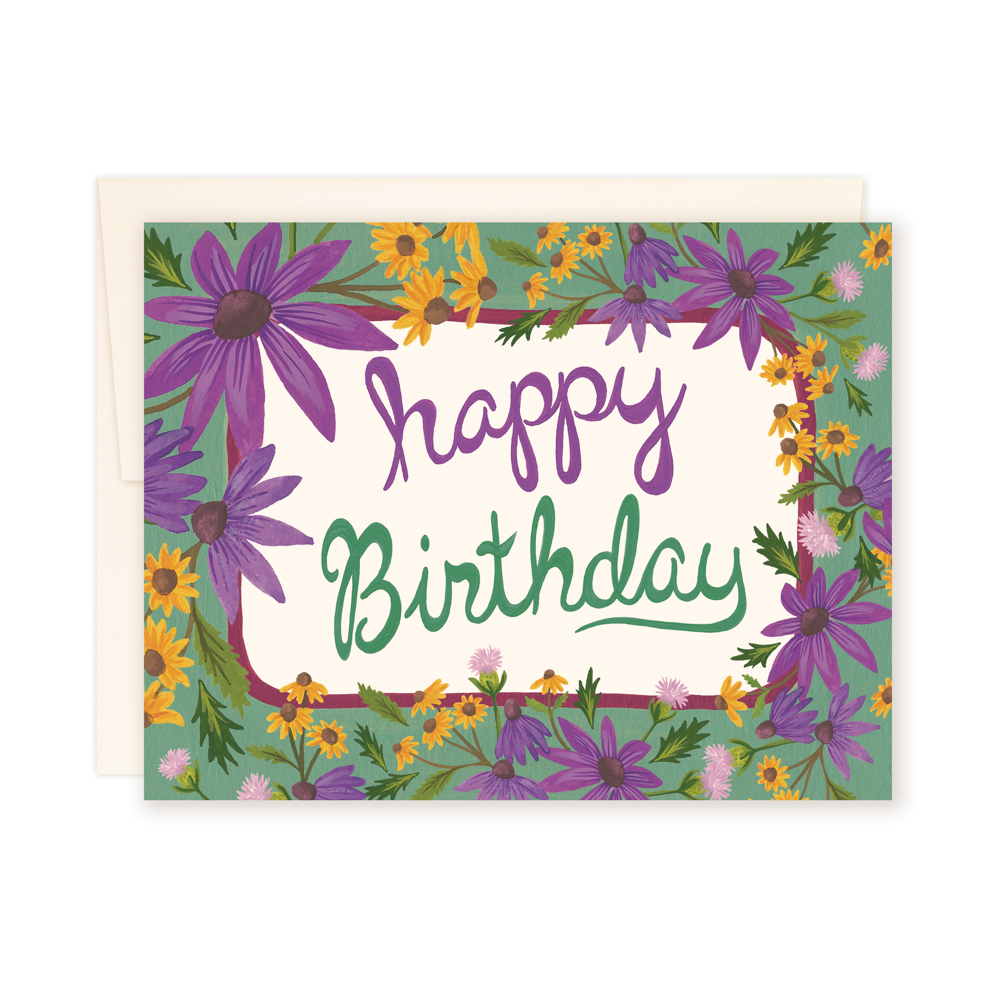Happy Birthday Card | Cone Flower
