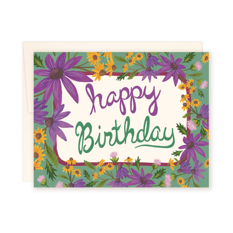 Happy Birthday Card | Cone Flower