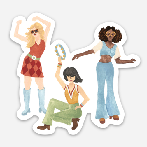 Dancing Girls Sticker
